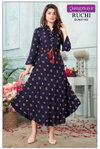 Ruchi By Rangmaya Rayon Printed Party Wear Kurtis Wholesale Shop In Surat
